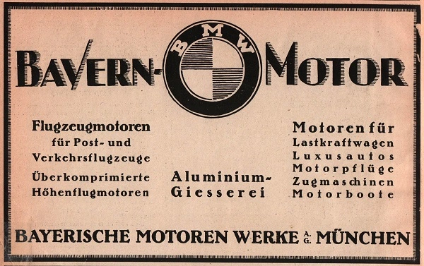 Poster BMW-a iz 1918.