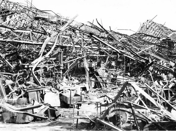 Tvornica Renault nakon britanskog bombardiranja 1943